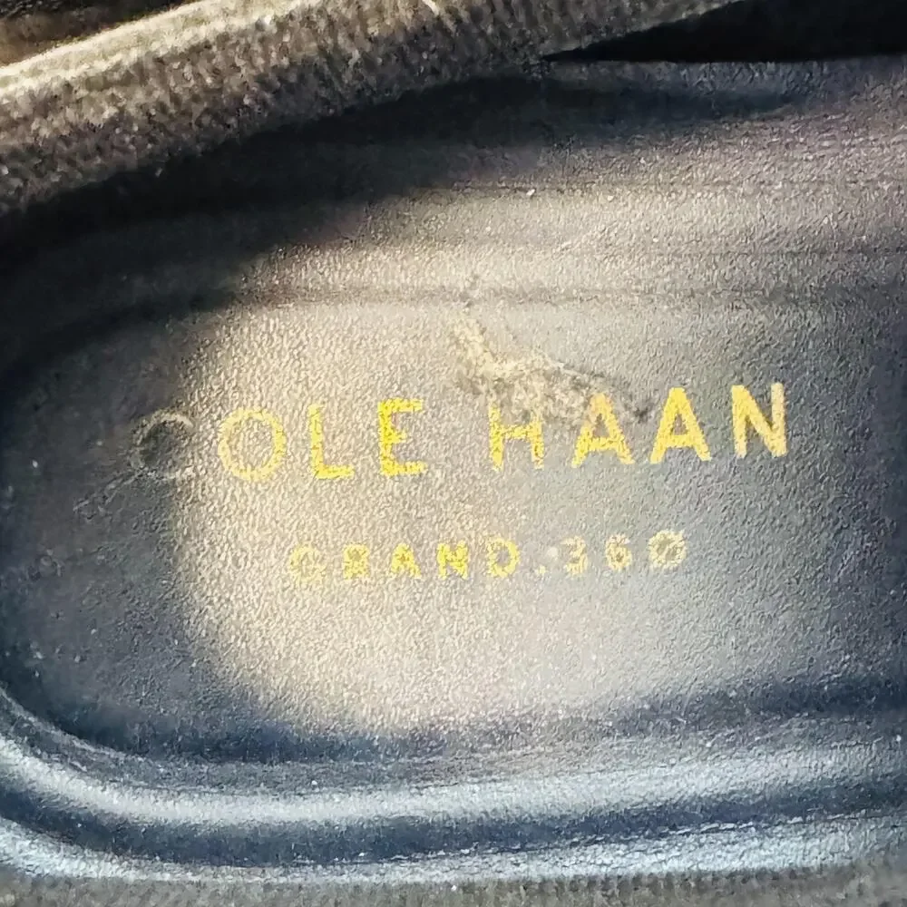 Cole Haan Shoes Mens 10 Black Grand 360 Wingtip Oxford Dress Casual Comfort